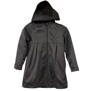 PEEKABOO BEANS Lined Jacket with Pleats and Removable Hood